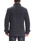 Фото #3 товара Men Samuel Herringbone Wool Blend Bibbed Car Coat