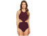 FLAGPOLE Women's 238929 Port Cut Out Halter One Piece Swimsuits Size XS