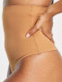 Фото #3 товара Bye Bra invisible high waist medium contour shaping thong in light brown
