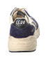 Фото #3 товара Golden Goose Running Sole Leather & Suede Sneaker Men's Blue 40