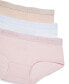 ფოტო #3 პროდუქტის Big Girls Logo Print Hipster Briefs, Pack of 3