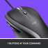 Фото #8 товара Logitech Corded Mouse M500 - Right-hand - Optical - USB Type-A - 4000 DPI - Black