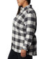 Фото #3 товара Plus Size Holly Hideaway Cotton Checked Flannel Tunic Shirt