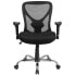 Фото #3 товара Hercules Series Big & Tall 400 Lb. Rated Black Mesh Swivel Task Chair With Height Adjustable Back And Arms