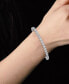 ფოტო #2 პროდუქტის Diamond Cluster Tennis Bracelet (3 ct. t.w.) in 14k White Gold