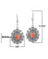 Фото #5 товара Sterling Silver and Red Spiny Oyster Gemstone Concha Lever Back Earrings