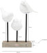 Фото #12 товара Kare Design Table Lamp Animal Birds White Table Lamp Porcelain Shade Concrete Base Brass Pole 52 x 35 x 25 cm (H x W x D)
