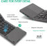 Фото #20 товара Samsers Foldable Bluetooth Keyboard - Portable Wireless with Stand Holder, Rechargeable Ultra Slim Compatible with iOS Android Windows Smartphone Tablet Laptop Black