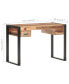 Desk 43.3"x19.7"x29.9" Solid Wood with Sheesham Finish