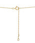 Фото #4 товара Wrapped diamond Lightening Bolt 20" Pendant Necklace (1/10 ct. t.w.) in 14k Gold, Created for Macy's