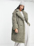 Фото #5 товара Vero Moda borg oversized coat in khaki