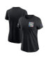 ფოტო #1 პროდუქტის Women's Black New York Jets 2023 NFL Crucial Catch Sideline Tri-Blend T-shirt