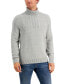 Фото #1 товара Men's Chunky Cable Knit Turtleneck Sweater, Created for Macy's