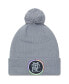 Фото #1 товара Men's Gray Tottenham Hotspur Flock Cuffed Knit Hat with Pom