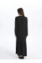 LCW Modest Dik Yaka Düz Uzun Kollu Kadın Elbise