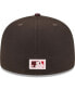 Men's Brown, Maroon Florida Marlins Cooperstown Collection Chocolate Strawberry 59FIFTY Fitted Hat