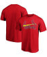 Фото #1 товара Men's Red St. Louis Cardinals Official Wordmark T-shirt