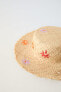 Rustic floral hat