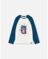 Фото #1 товара Toddler Girls Baseball Top With Print Cat - Toddler|Child