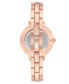 ფოტო #1 პროდუქტის Women's Quartz Rose Gold-Tone Alloy Link Bracelet Watch, 36mm