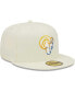 Фото #3 товара Men's Cream Los Angeles Rams Chrome Color Dim 59FIFTY Fitted Hat