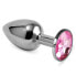 Фото #1 товара Анальная пробка Spiral Butt Plug Rosebud с розовым драгоценным камнем, LOVETOY