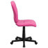 Фото #1 товара Mid-Back Pink Quilted Vinyl Swivel Task Chair