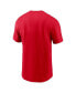 Men's Red Kansas City Chiefs Yard Line Fashion Asbury T-shirt