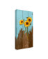 Фото #2 товара Sandra Iafrate Sunflowers on Wood I Canvas Art - 15" x 20"