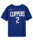 Preschool Girls and Boys Kawhi Leonard Royal LA Clippers Team Name Number T-shirt