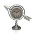 Настольные часы Versa Серебристый Полная стрела Металл (23 x 16 x 8 cm)