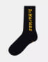 Dr Martens unisex vertical logo socks in black Черный, M-L - фото #1