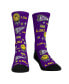Фото #1 товара Men's and Women's Socks LSU Tigers Smiley Stickers Crew Socks