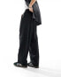 Фото #3 товара ASOS DESIGN wide leg smart trousers with asymmetric waist detail in black