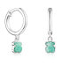 Original silver dangle earrings with amazonite 1003386300