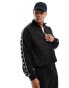 The Couture Club co-ord poly tricot track jacket in black