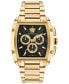 ფოტო #1 პროდუქტის Men's Swiss Chronograph Dominus Gold Ion Plated Bracelet Watch 42x50mm