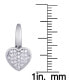 Фото #4 товара Серьги Macy's Diamond Heart Leverback