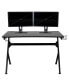 Gaming Desk Set - Cup/Headset Holder/Reclining & Footrest