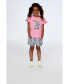 ფოტო #2 პროდუქტის Girl Striped Seersucker Short Black - Toddler Child