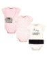 ფოტო #1 პროდუქტის Baby Girls Treasure Baby Cotton Bodysuits 3pk, Classy and Sassy