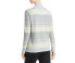 Fabiana Filippi 289219 Women's Striped Sequined Turtleneck Sweater Size XS
