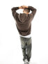 Фото #7 товара Weekday relaxed heavy hoodie in brown