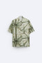 Фото #8 товара Рубашка из рельефной ткани tie-dye ZARA