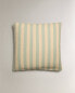 Stripe print pillowcase