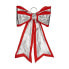 Фото #1 товара Бант Новогоднее украшение 40 x 60 cm Красный Серебристый PVC