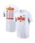 Фото #1 товара Men's White Kansas City Chiefs 2022 AFC Champions Roster T-shirt