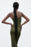Фото #7 товара Длинное платье облегающего кроя из эластичной ткани ZARA