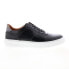 Фото #1 товара Bruno Magli Falcone BM2FCNA0 Mens Black Leather Lifestyle Sneakers Shoes 11