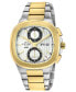 ფოტო #1 პროდუქტის Men's Potente Chronograph Swiss Automatic Two-Tone Stainless Steel Watch 40mm